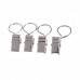 24Pcs Metal Hook Clips Hanging Shower Curtain Clips Hanger for Photos and Home Decoration - (Silver) - B07434CX9L